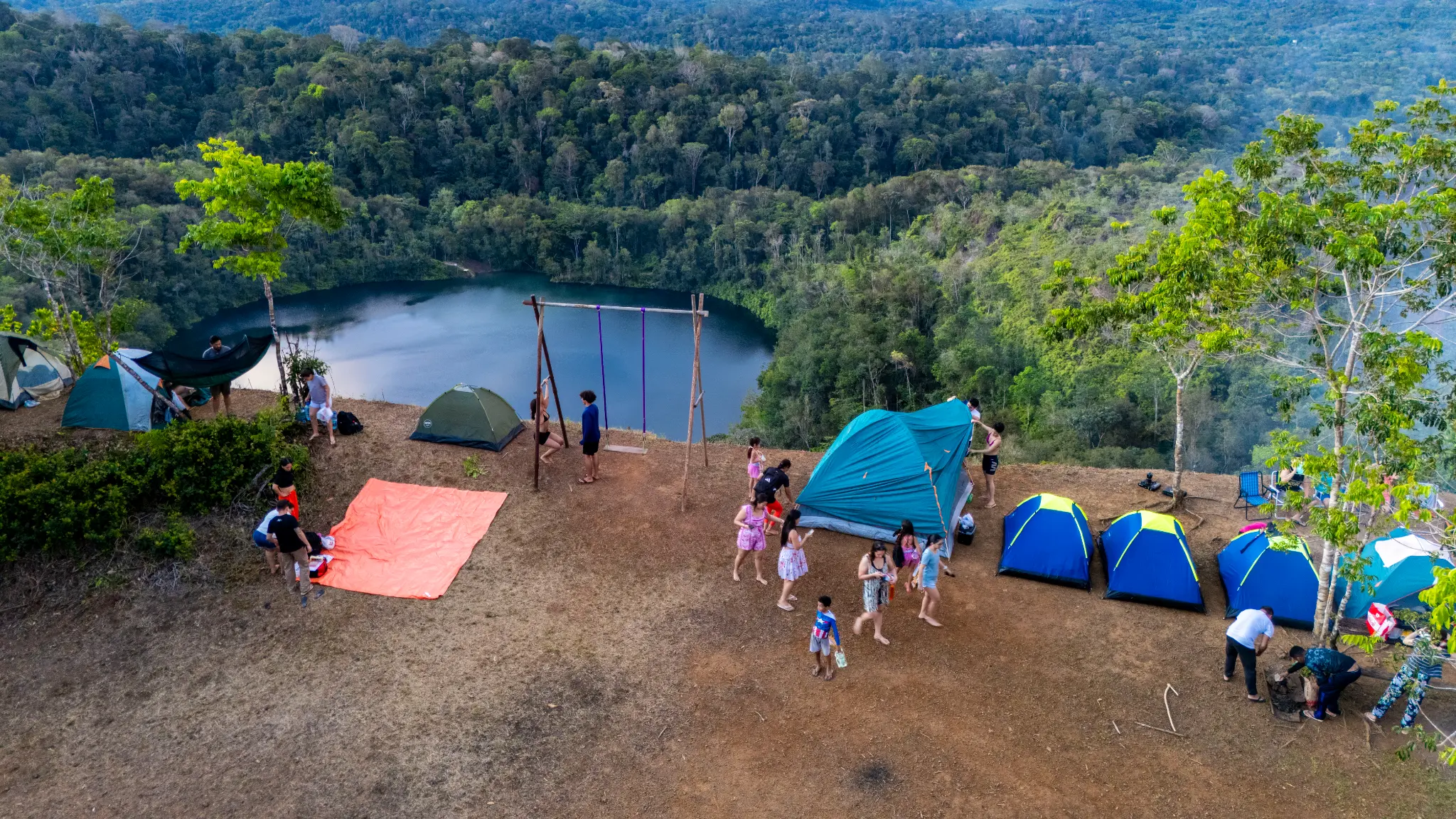 Ponto principal de acampamento do Mirante da Mina F12