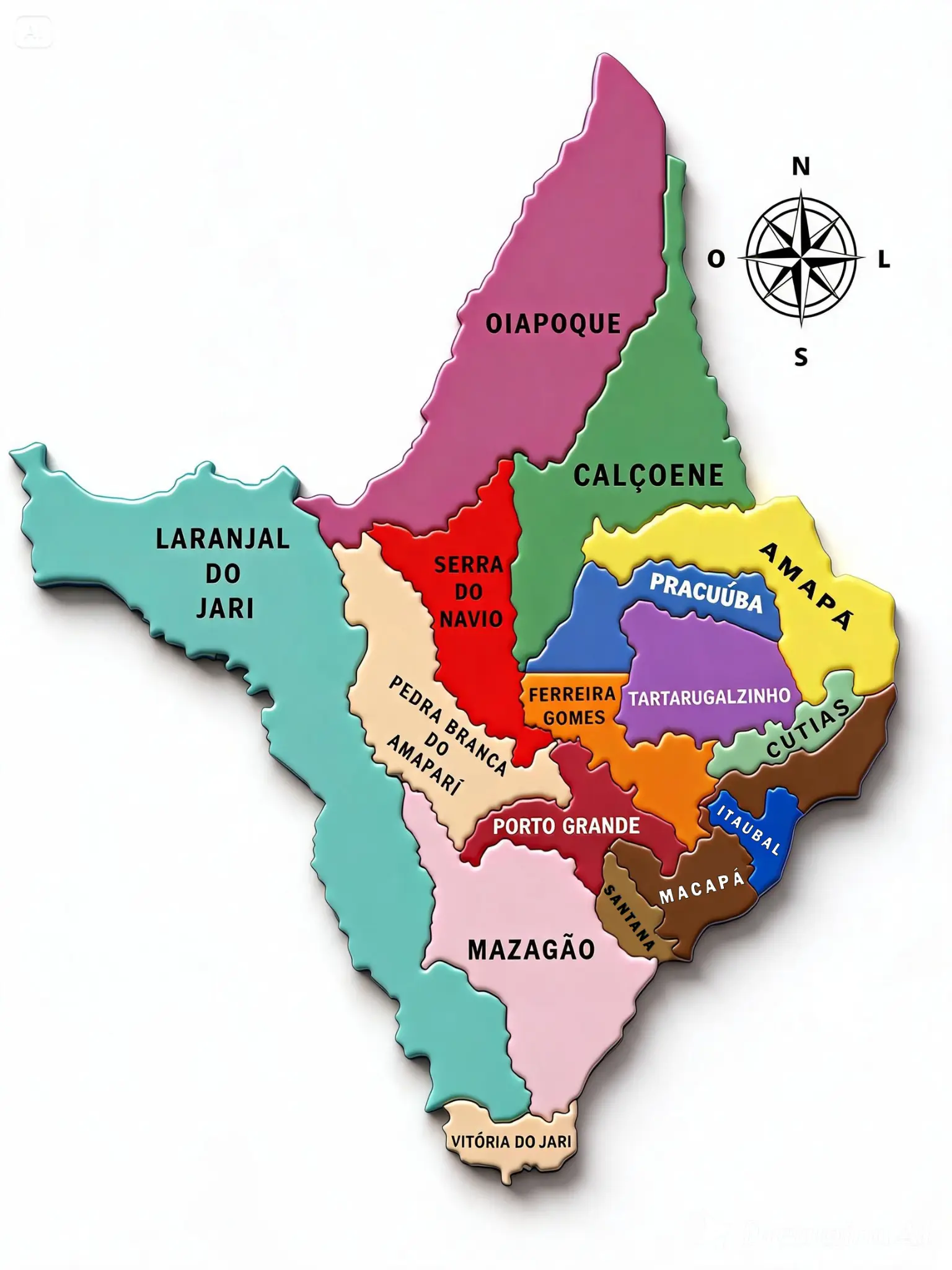 Mapa do Amapá