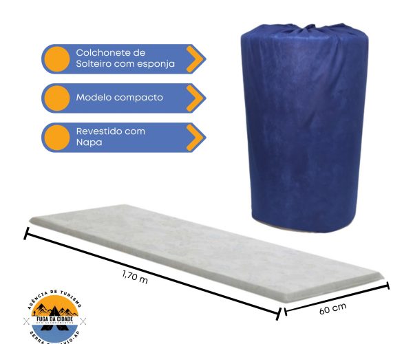 COLCHONETE DE SOLTEIRO DE NAPA COM ESPONJA - 15$